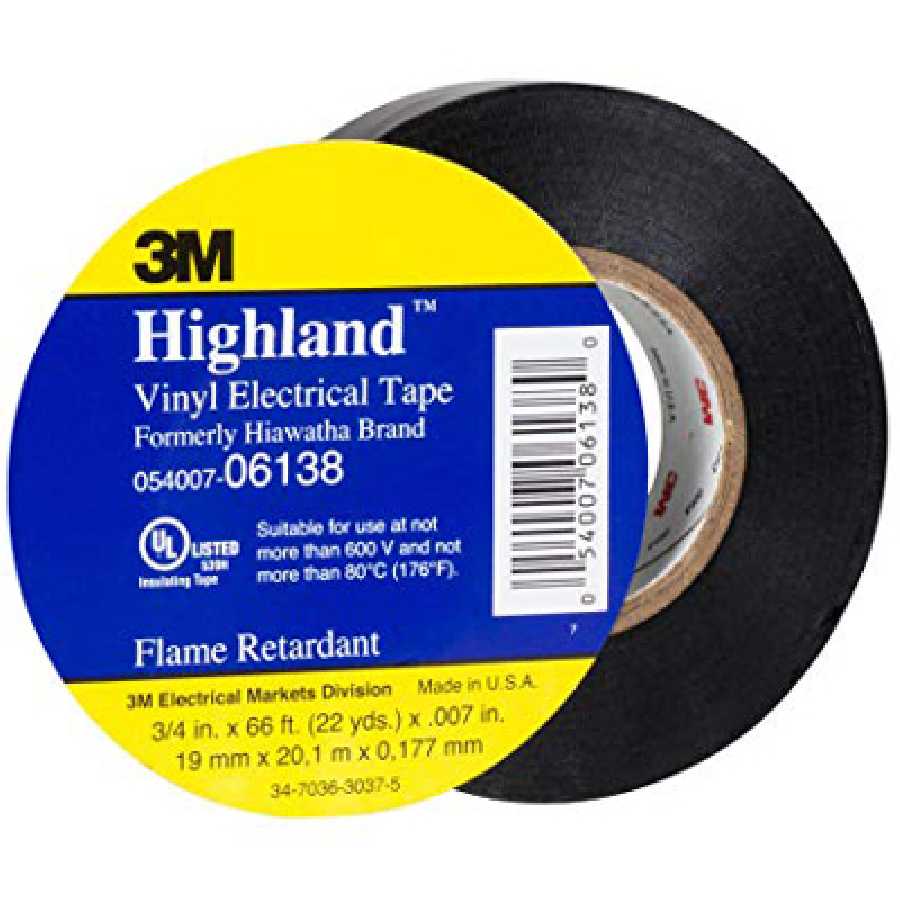 Highland(TM) Electrical Tape - 3/4 In x 66 Ft