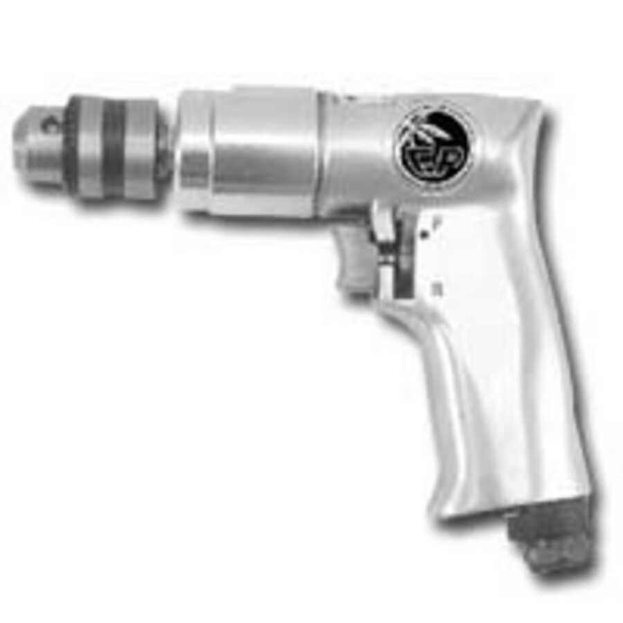 3/8 Inch Drive Air Drill Reversible Pistol Tool - 1800 RPM
