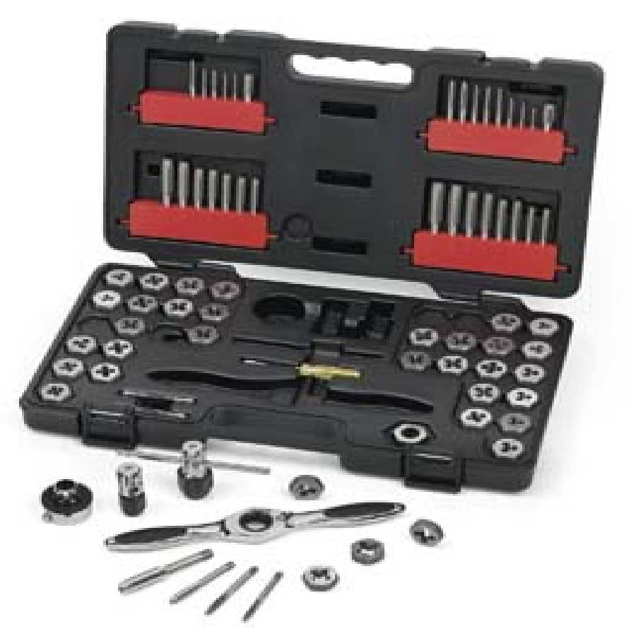 GearWrench Tap and Die Set SAE and Metric - 75-Pc