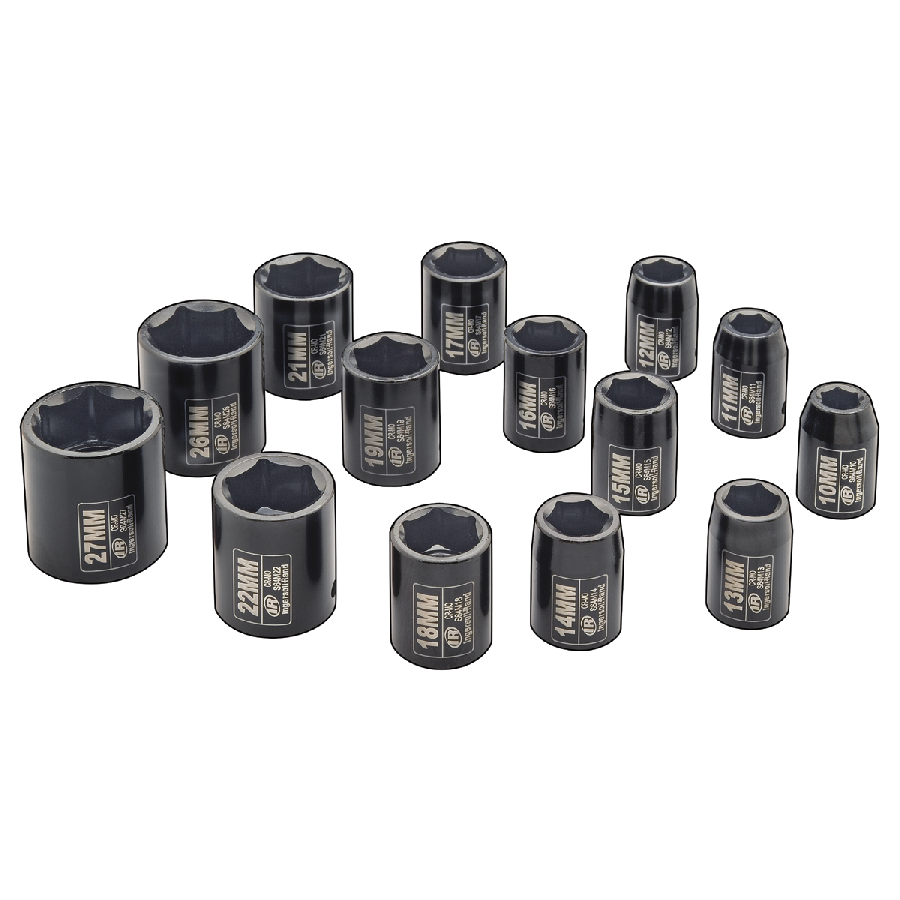 1/2 Inch Drive Metric Impact Socket Set - 14-Pc