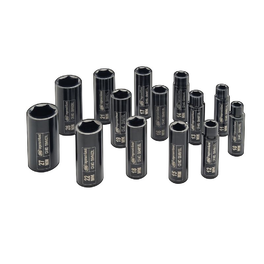 1/2 Inch Drive Metric Deep Impact Socket Set - 14-Pc - 6370MD