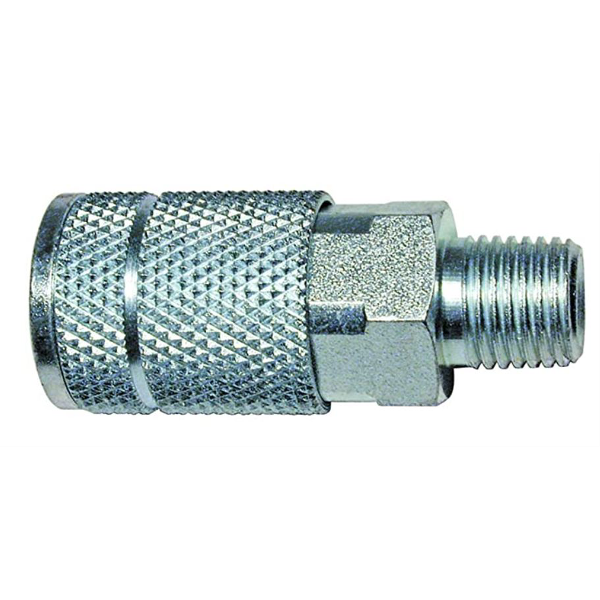 1/4 " Coupler 1/4" Male Threads Automotive T Style- Pack of 10