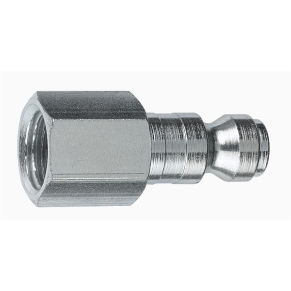 1/2" Coupler Plug with 1/2" Female threads Automotive T style- P