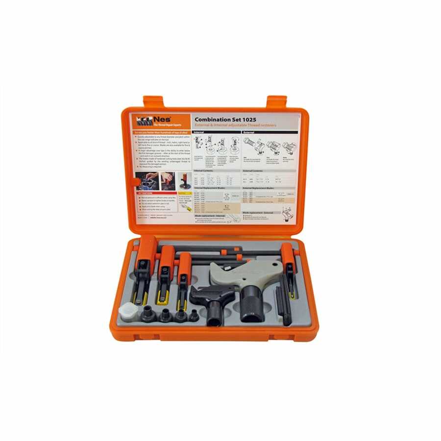 Combination Thread Repair Set - External 4-38mm 5/32-1-1/2 In, I