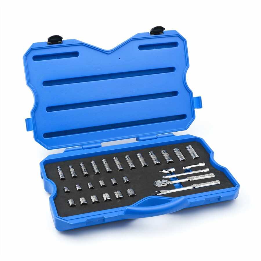 29 Piece 3/8" Drive 12 Point Metric Socket Set