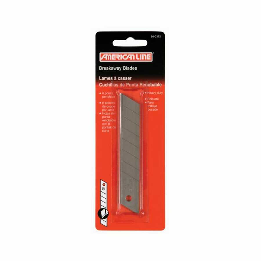 8 pt. snap off replacement blades card of 5