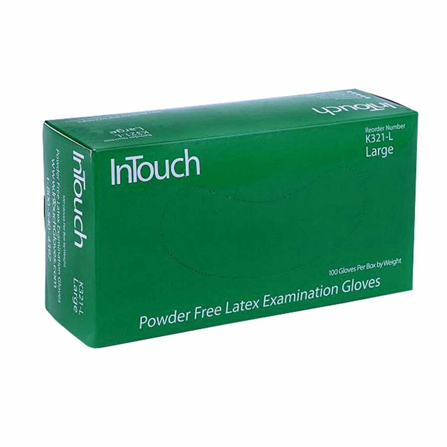 InTouch White Latex Gloves Small
