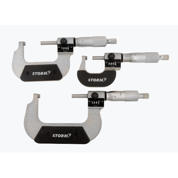 Mechanical Digital Micrometer Set, 0-3"