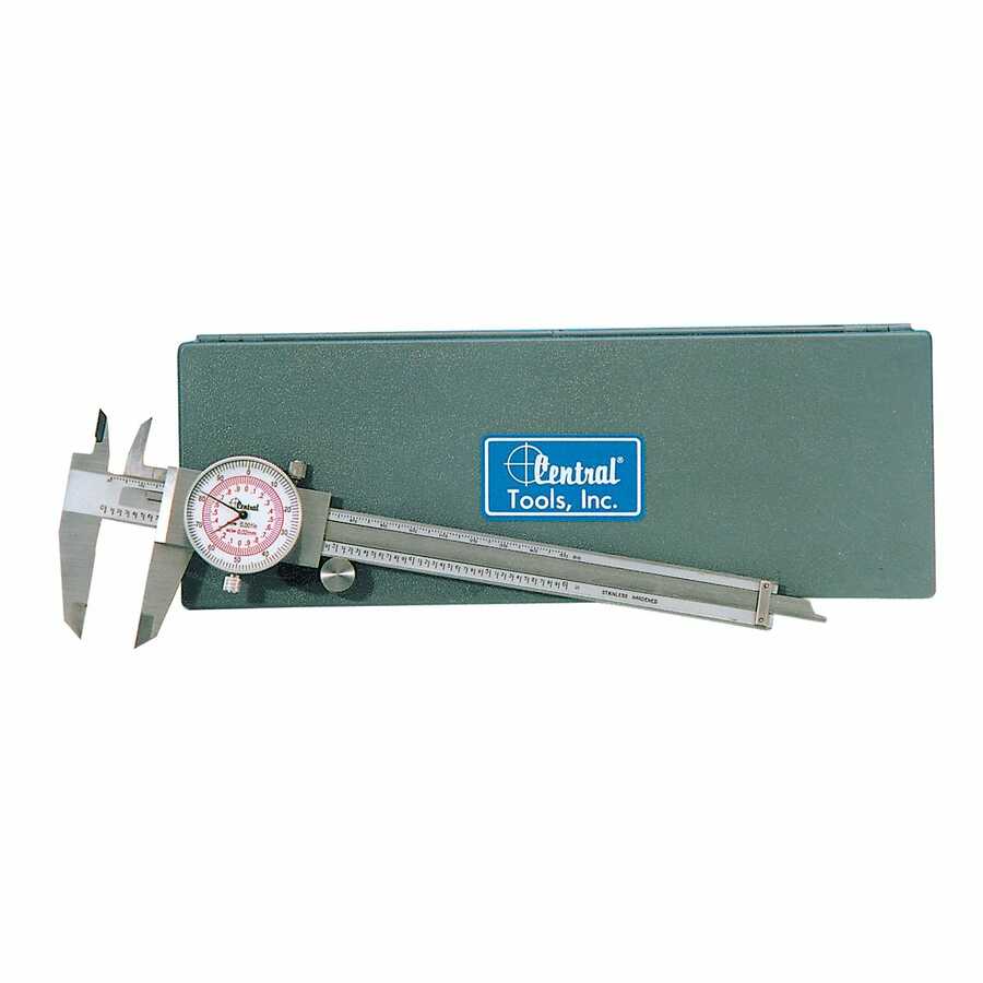 Dual Scale Dial Caliper - 0-6In/0-150mm Range