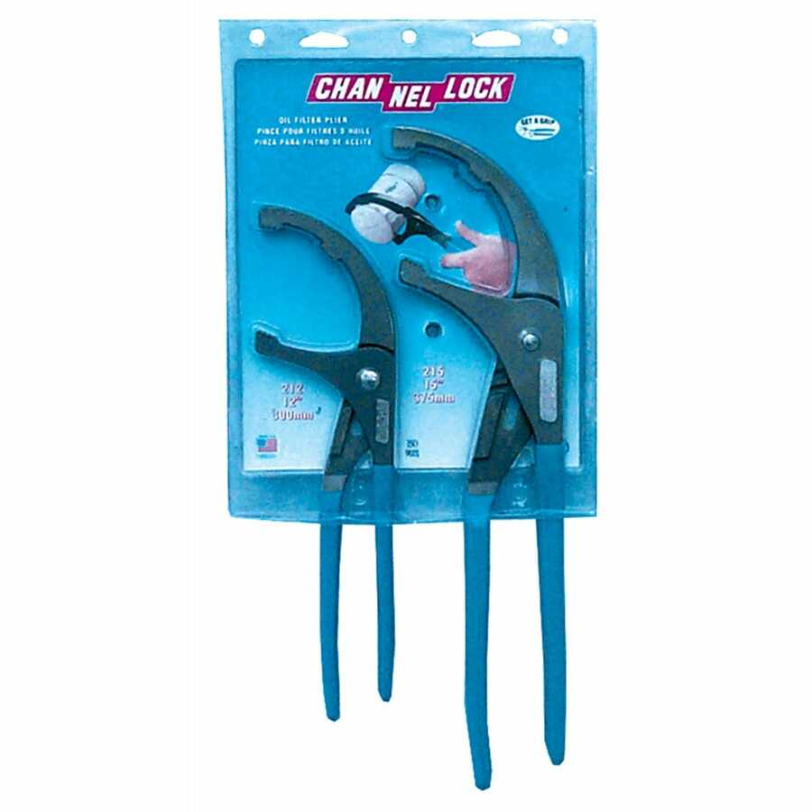 Oil Filter Pliers Set - 12 In and 15 In