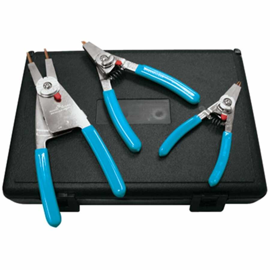 3PC RETAINING RING PLIER SET