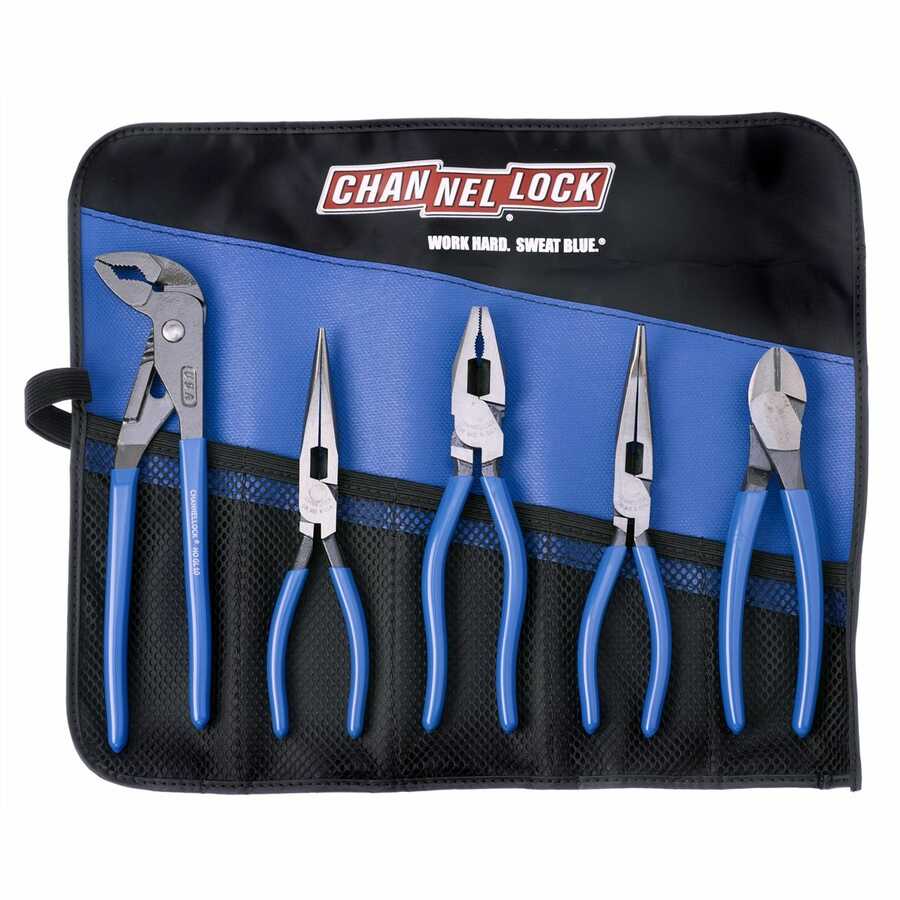 XLT Xtreme Leverage Technology Tool Roll Pliers Set 5 Pc