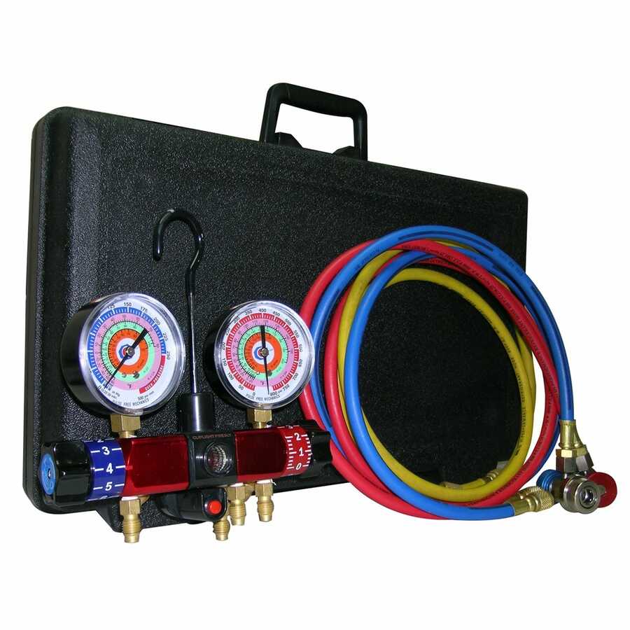 Firefly Manifold Gauge w 72 Inch Charging Hoses