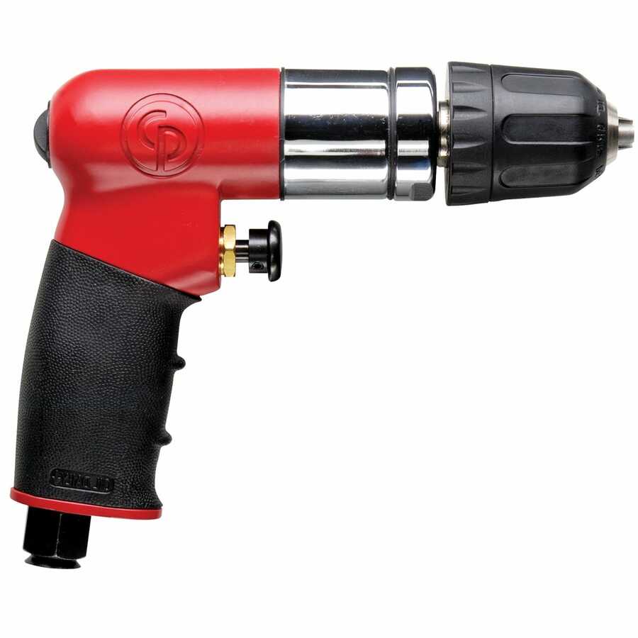 1/4 Inch Drive Mini Air Drill Reversible Tool w/ Keyless Chuck C