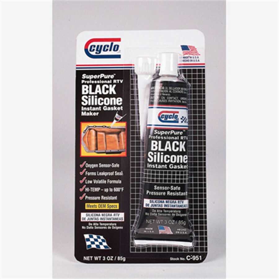 Black RTV Sealant 3oz 12pk