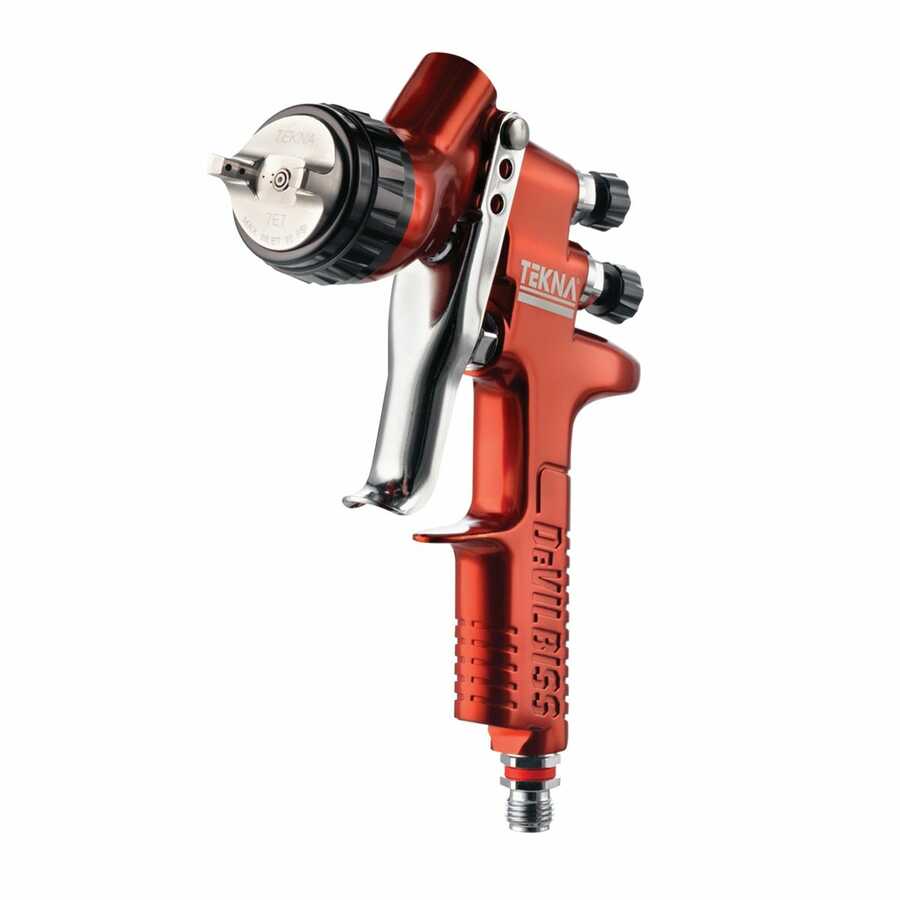 Tekna Copper Gravity Feed Spray Gun Uncupped, 1.2 and 1.3 Needle