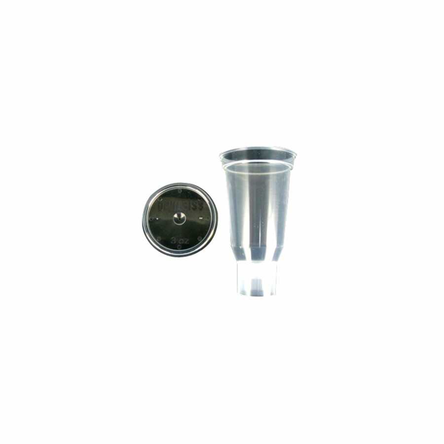 DeKups 3 Oz Disposable Cup and Lid Qty 24