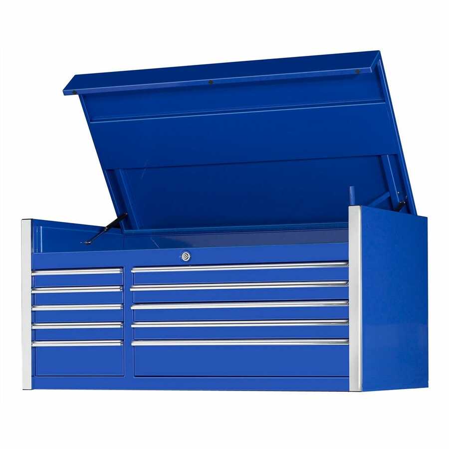 55" 10 Drawer Professional Tool Chest in Blue