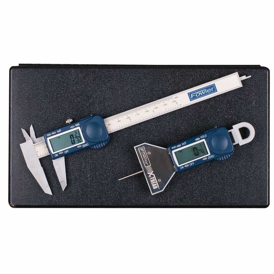 X-Tread Tire Tread Gage and Poly-Cal Electronic Caliper Kit