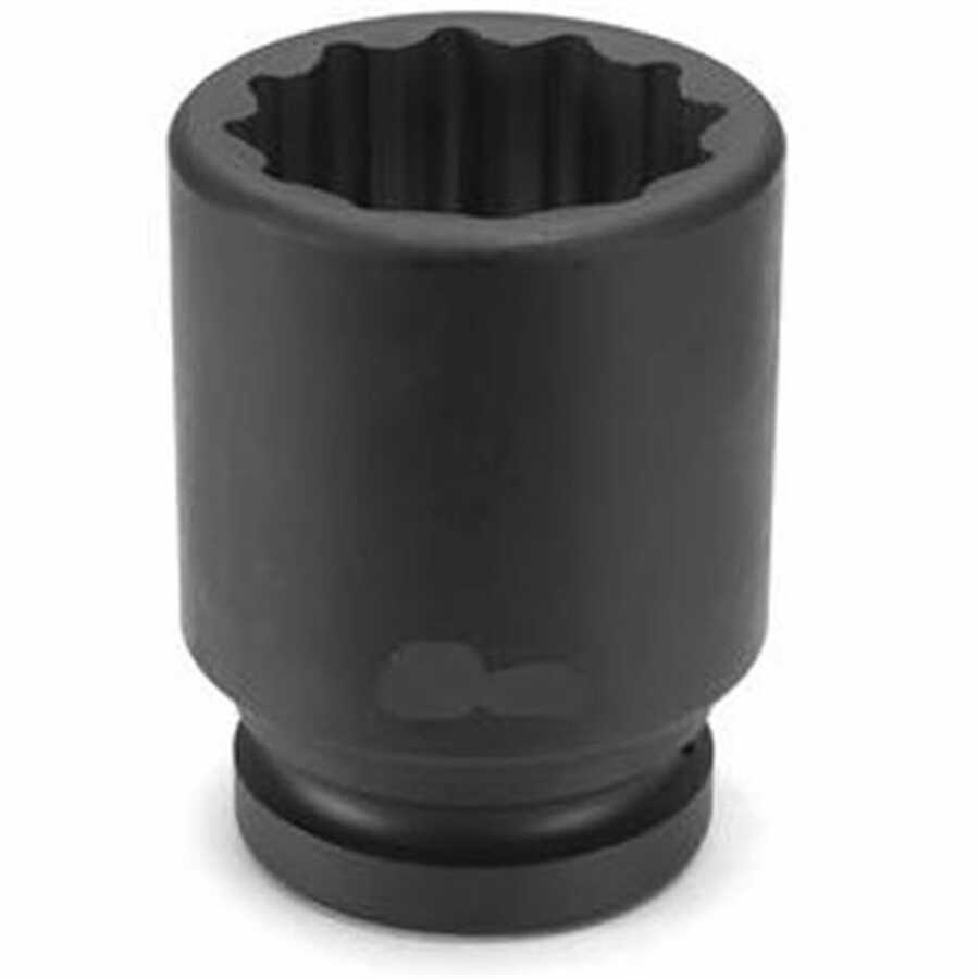 1" Drive x 2-13/16" Deep - 12 Point Impact Socket