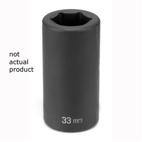 #5 Spline Drive Deep Length Impact Socket - 1-7/16 In