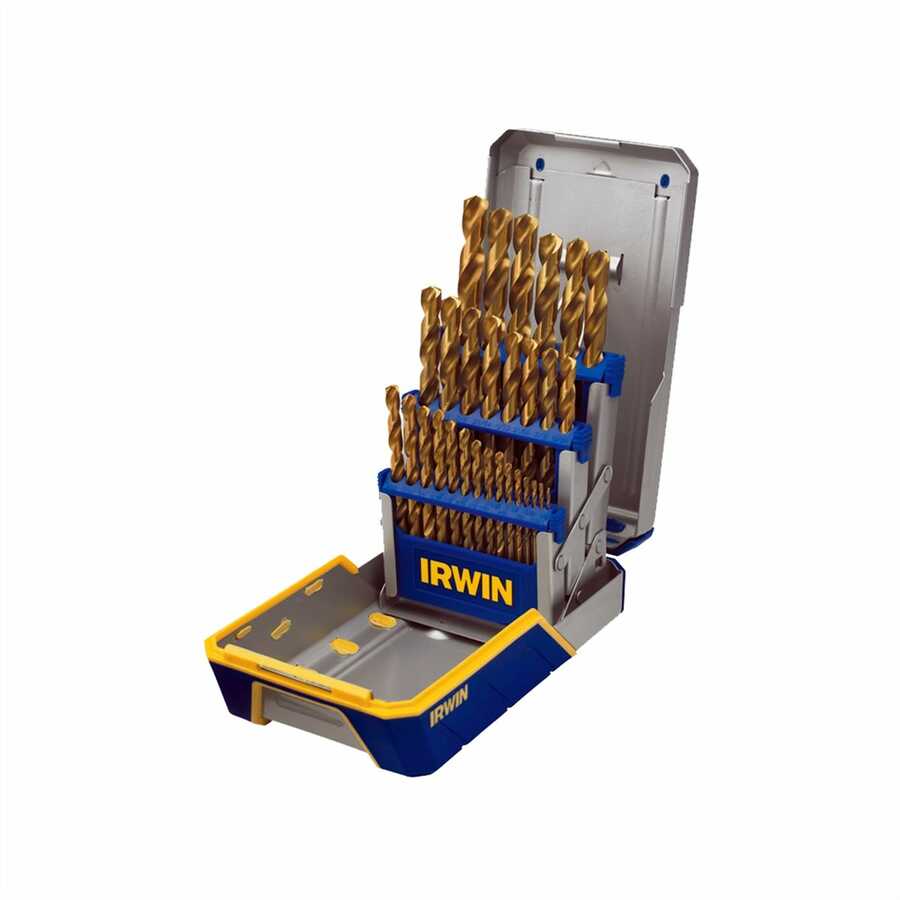 Hanson 3018003 Titanium Metal Index Drill Bit Set - 29-Pc