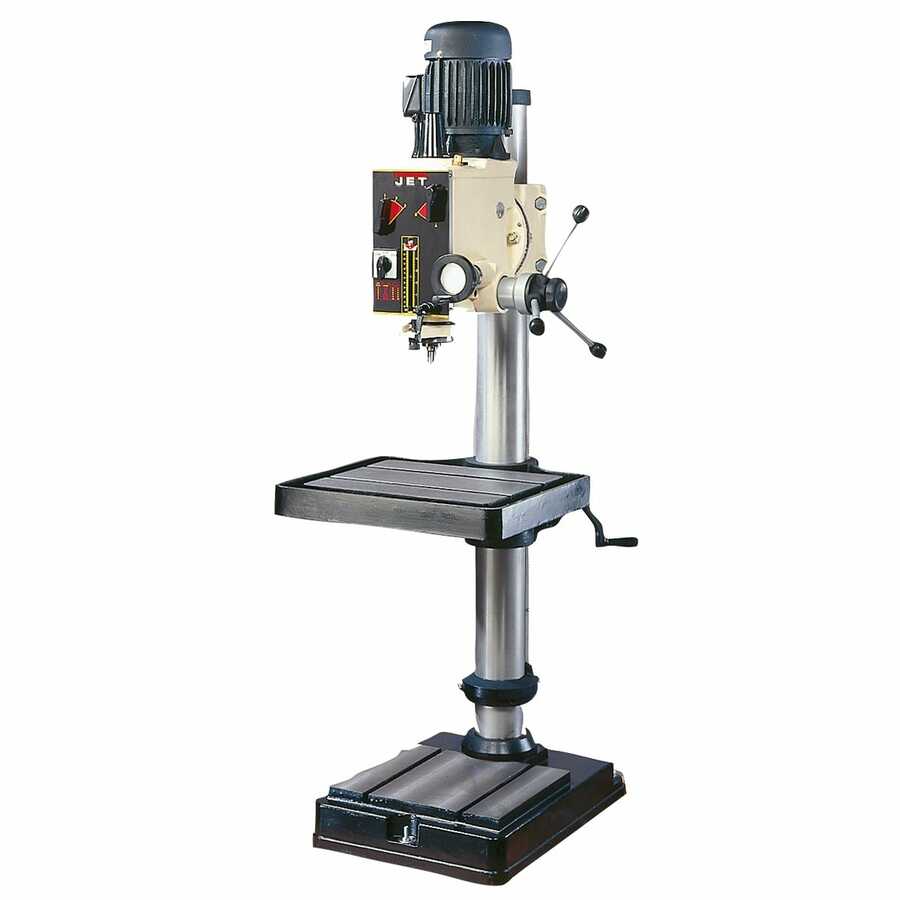 GHD-20 Geared Heavy Duty Drill Press, 2 HP, 3 PH, 12 Speed