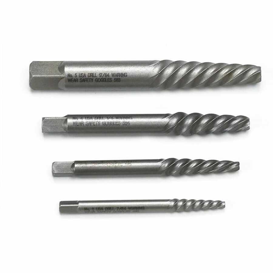 z-dup SCREW EXTRACTOR SET SPIRAL 4PC