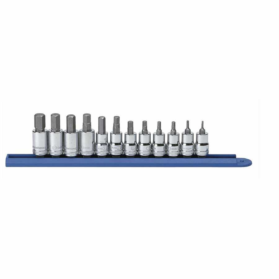 3/8 Inch Drive Metric Hex Bit Socket Set 12 Pc