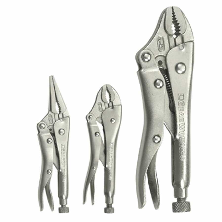 3 Pc. Locking Pliers Set