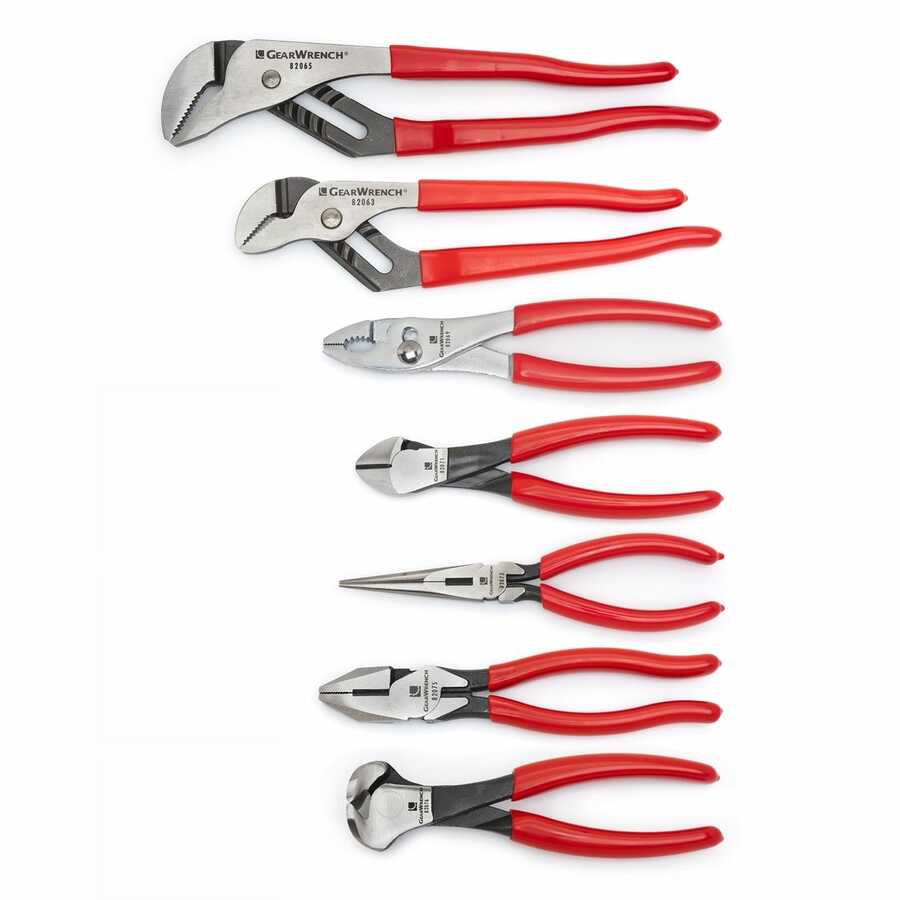 Mixed Dipped Handle Pliers Set 7 Pc