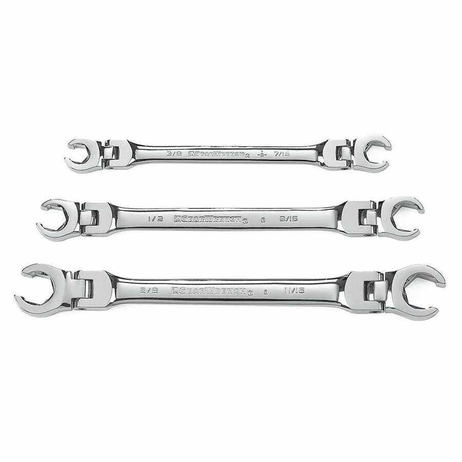 3 PC FLARE NUT WRENCH SET