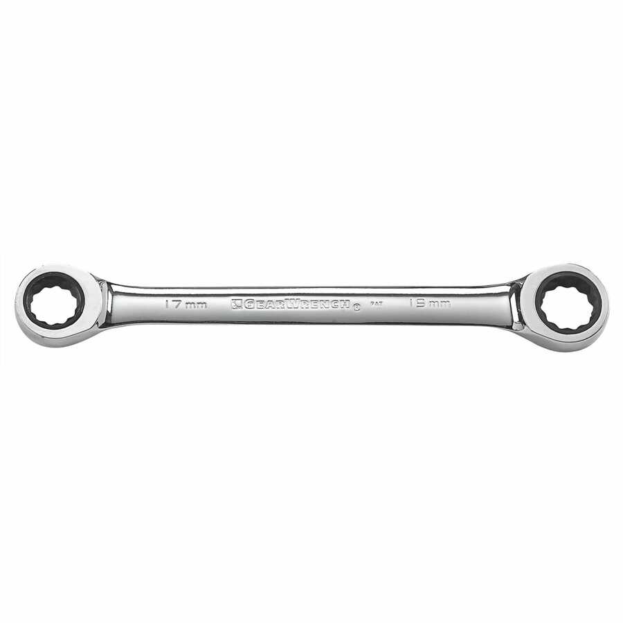 Wrench Ratcheting - Double Box End 17 X 19mm Gearwrench