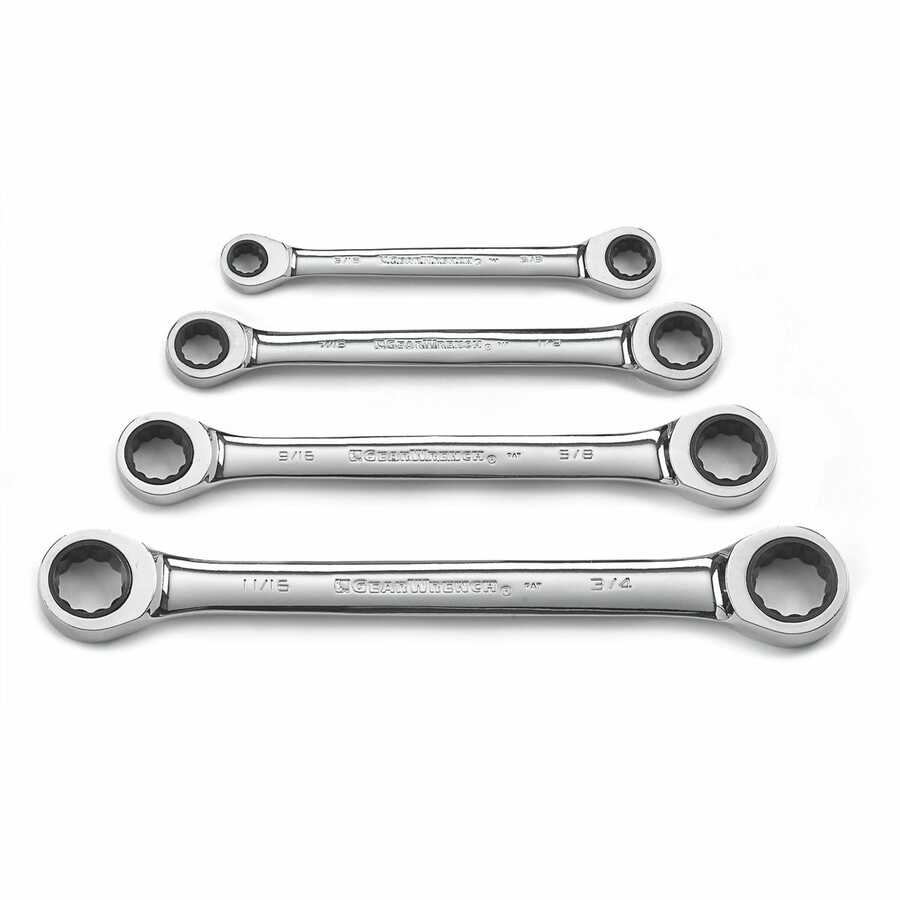 Fractional SAE Double Box Gearwrench Set 4 Pc