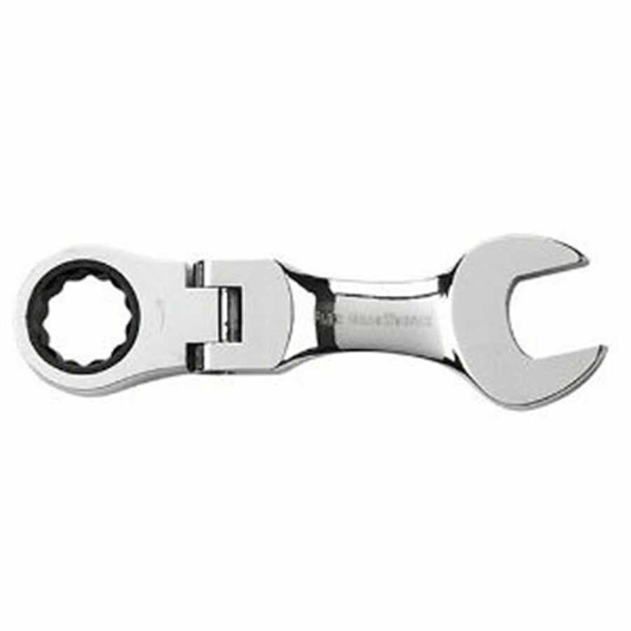 14 mm Stubby Flex Combination Ratcheting Wrench