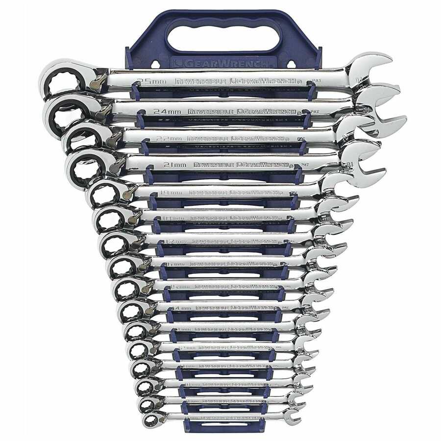 Metric Reversible GearWrench Set - 16-Pc