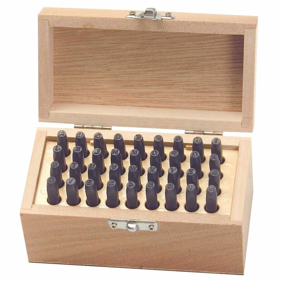 Letter and Number Punch Set - 3/16" - 36-Pc