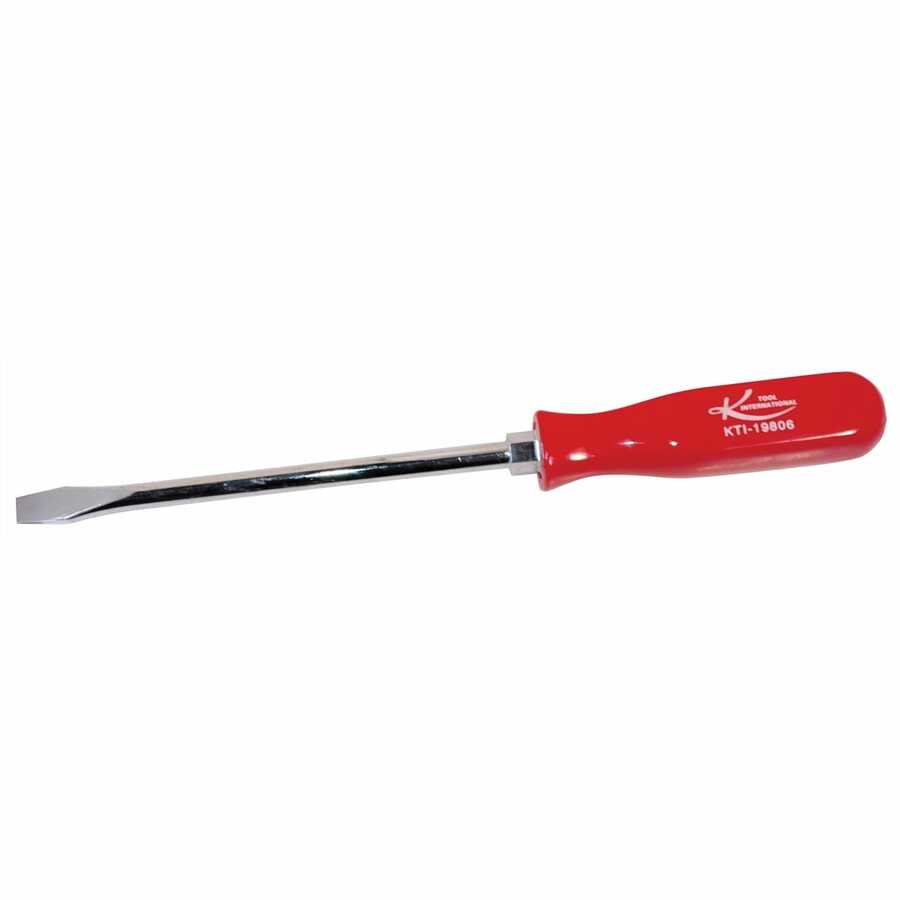 Slotted Screwdriver - 6 In - Red Handle