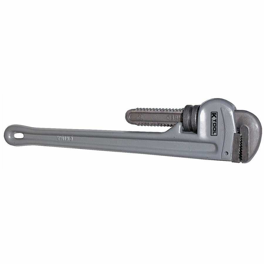 18" Aluminum Pipe Wrench, 3-1/4" Capacity