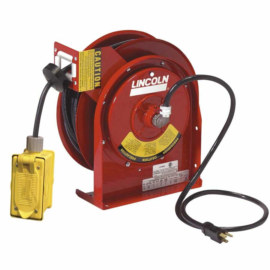 45ft Heavy Duty Reel with Duplex Outlet Box with GFCI (F)