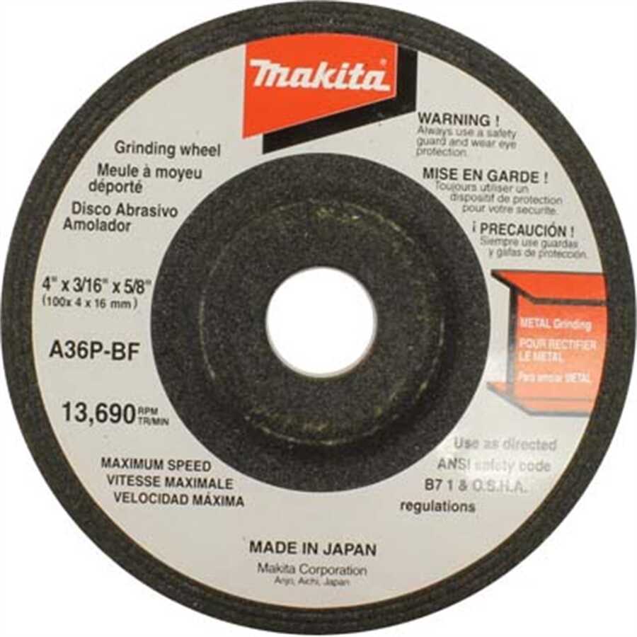 4" 36 Grit Grinding Wheel