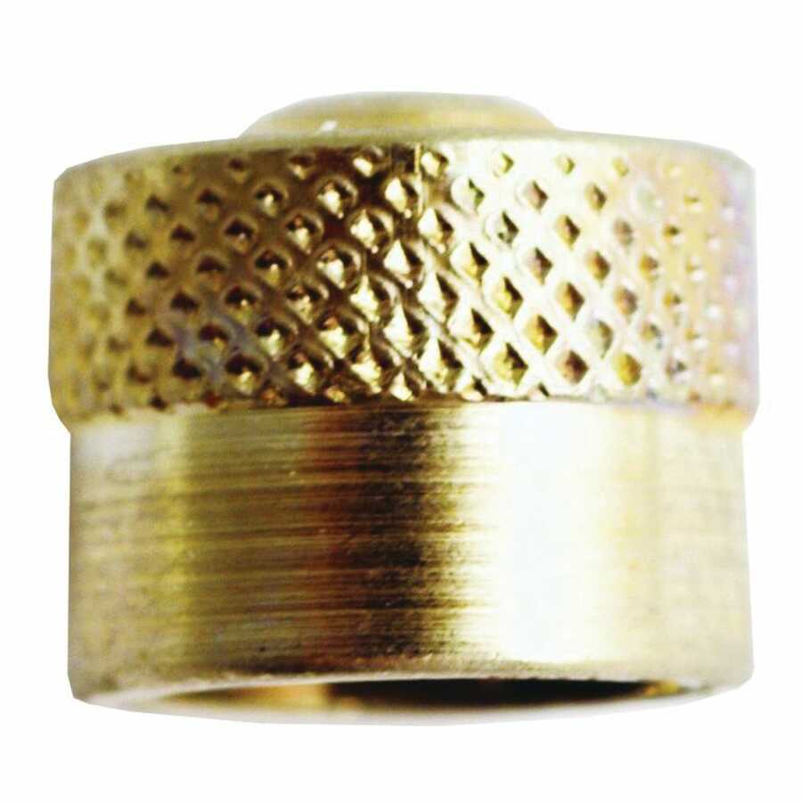 Valve Cap - Dome Type - Brass and Nickel Plated