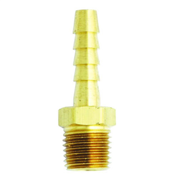 Male Brass Hose End - 1/4 In ID x 1/4 In NPT