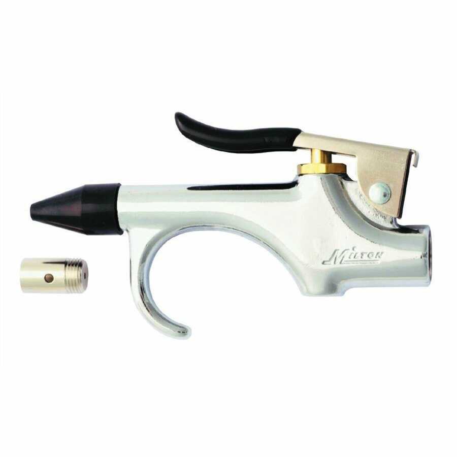 Compact Safety Lever Air Blow Gun w/ Hang-up Hook