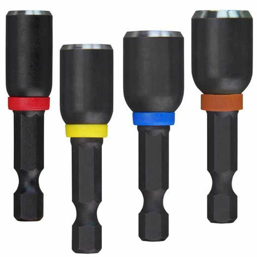 1-7/8" Shockwave Magnetic Nut Driver Set 4-Pc