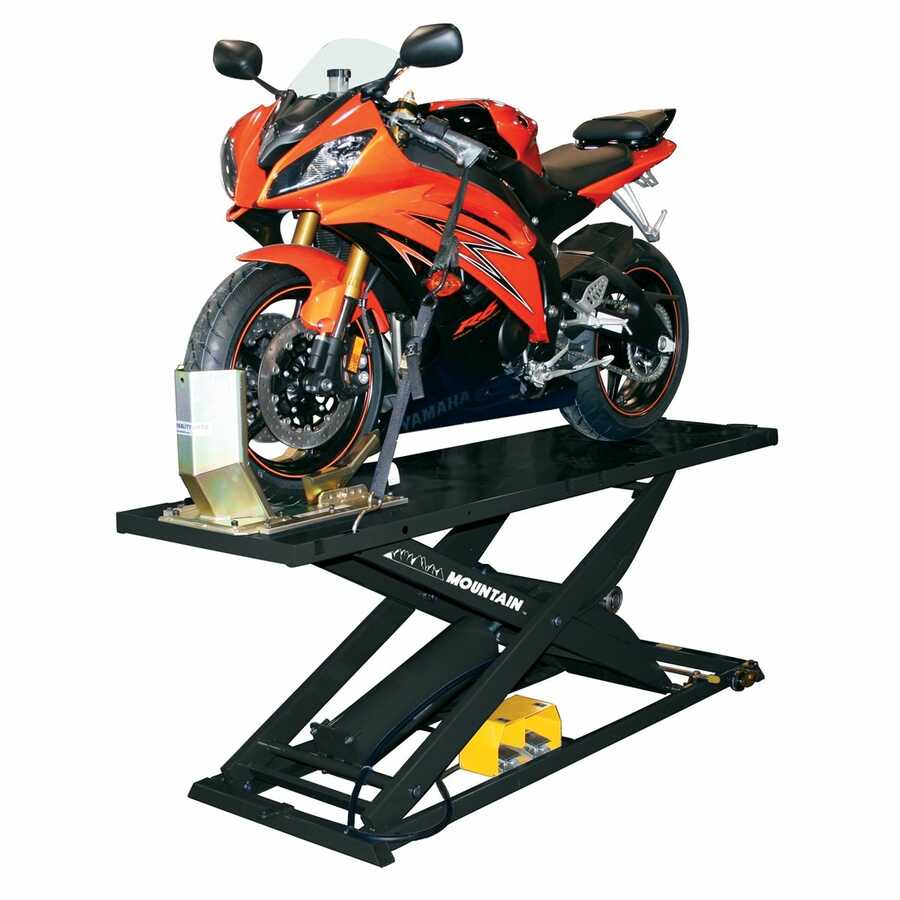 QML01A Motorcycle / ATV Lift 1,000 Lb Capacity Black