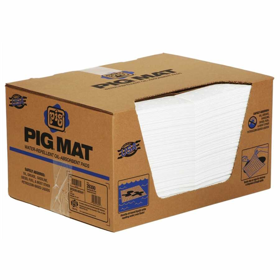 PIG Water-Repellent, Oil-Absorbent, Medium-Weight Mat Pad 15 x 2