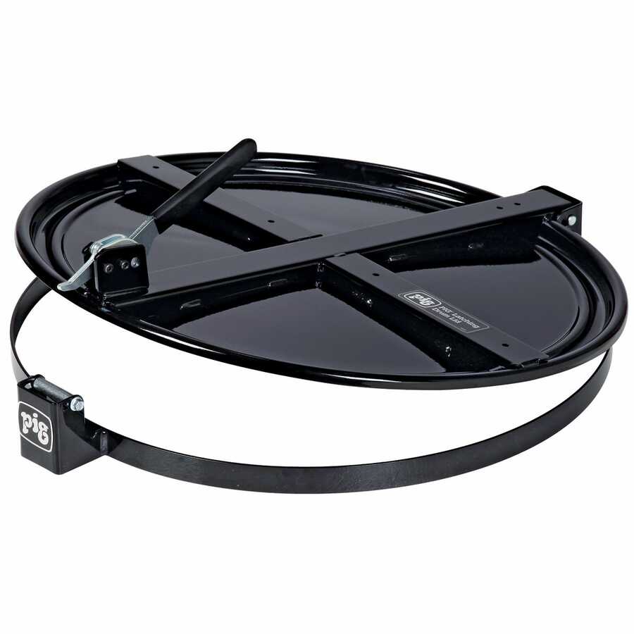 Pig Latching Drum Lid for 55 Gallon Drum - Black