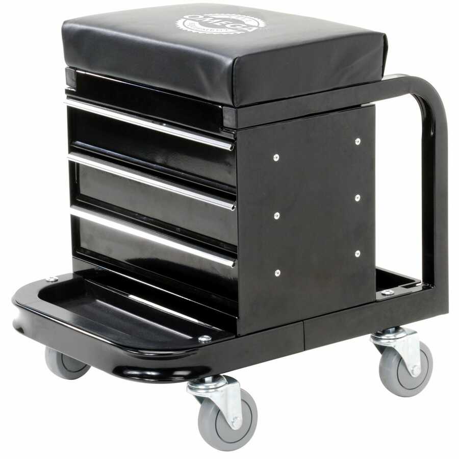 Mechanic's Creeper Seat Tool Box - 450-Pound Capacity