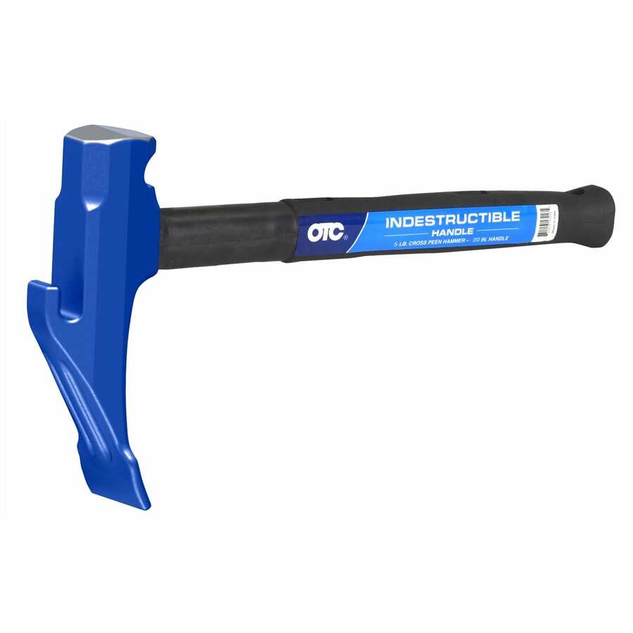 Tire Service Hammer, Indestructible Handle 5 Lb 20 Inch L